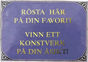 Rösta på din favorit - åsikter om konst